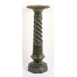 SÄULE, Serpentin, beschädigt, H 113, ZÖBLITZ, um 1880