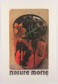 JANSSEN, Horst, "Nature morte", Plakat, Farboffset, 53 x 31, 1982, handsigniert, ungerahmt