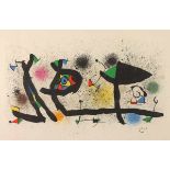 MIRO, Joan, "Sculptures", Original-Farblithografie/Arches, 47 x 60,5, 1974, WV Mourlot 950,