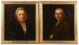 TISCHBEIN, Johann Heinrich d.Ä., Werkstatt, "Paar Portraits des Hoflieferanten und Bäckermeisters