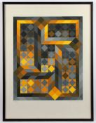 VASARELY, Victor, "o.T.", Farbserigrafie, 47 x 39, nummeriert 134/200, handsigniert, R.