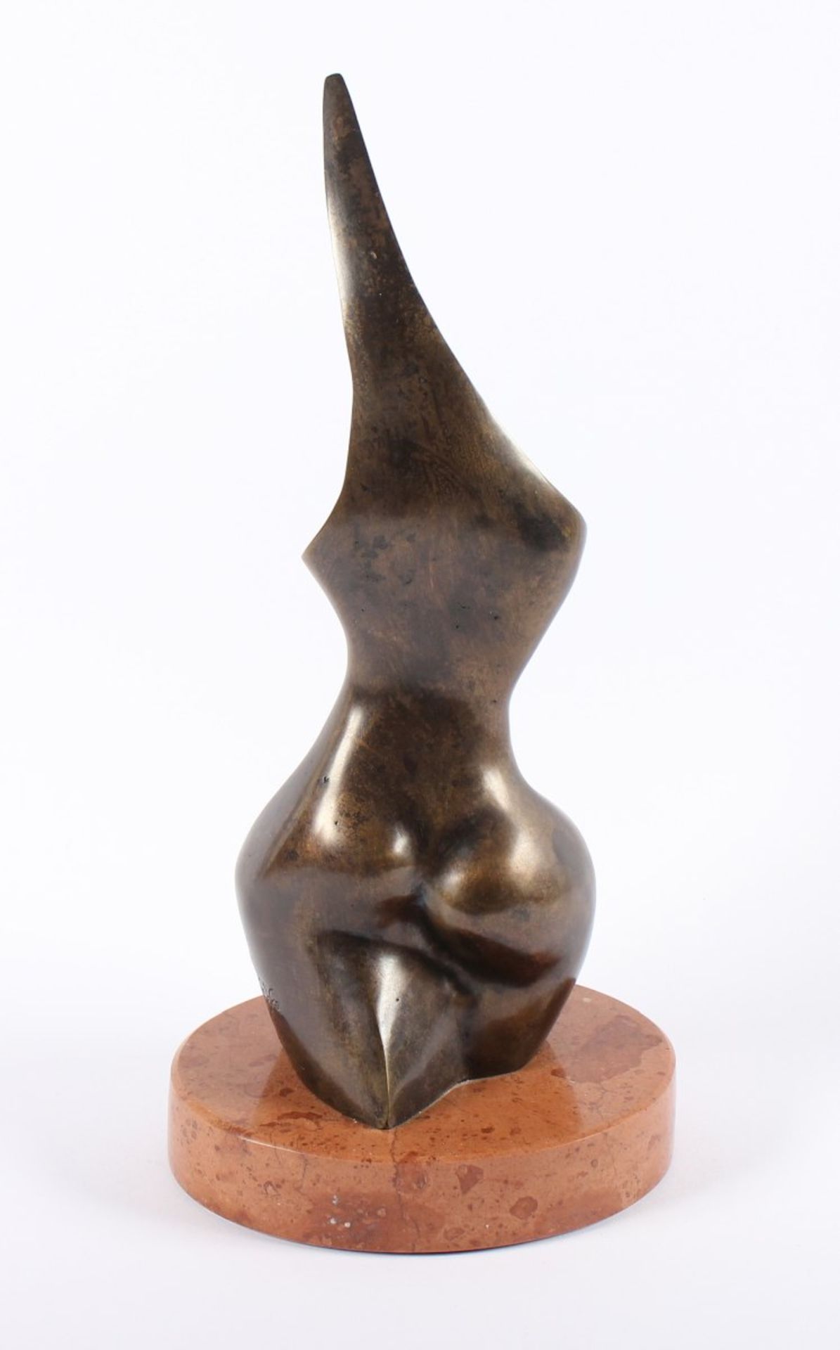 WYS, Stan (Stanislaw Wysocki *1949), "Frauentorso", Bronze, H 27, Marmorsockel, seitlich signiert - Bild 3 aus 4