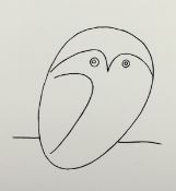 PICASSO, Pablo, nach, "Le hibou", Siebdruck, 35 x 25, Sabam/Belgien, Edition Acte, 2001, R.