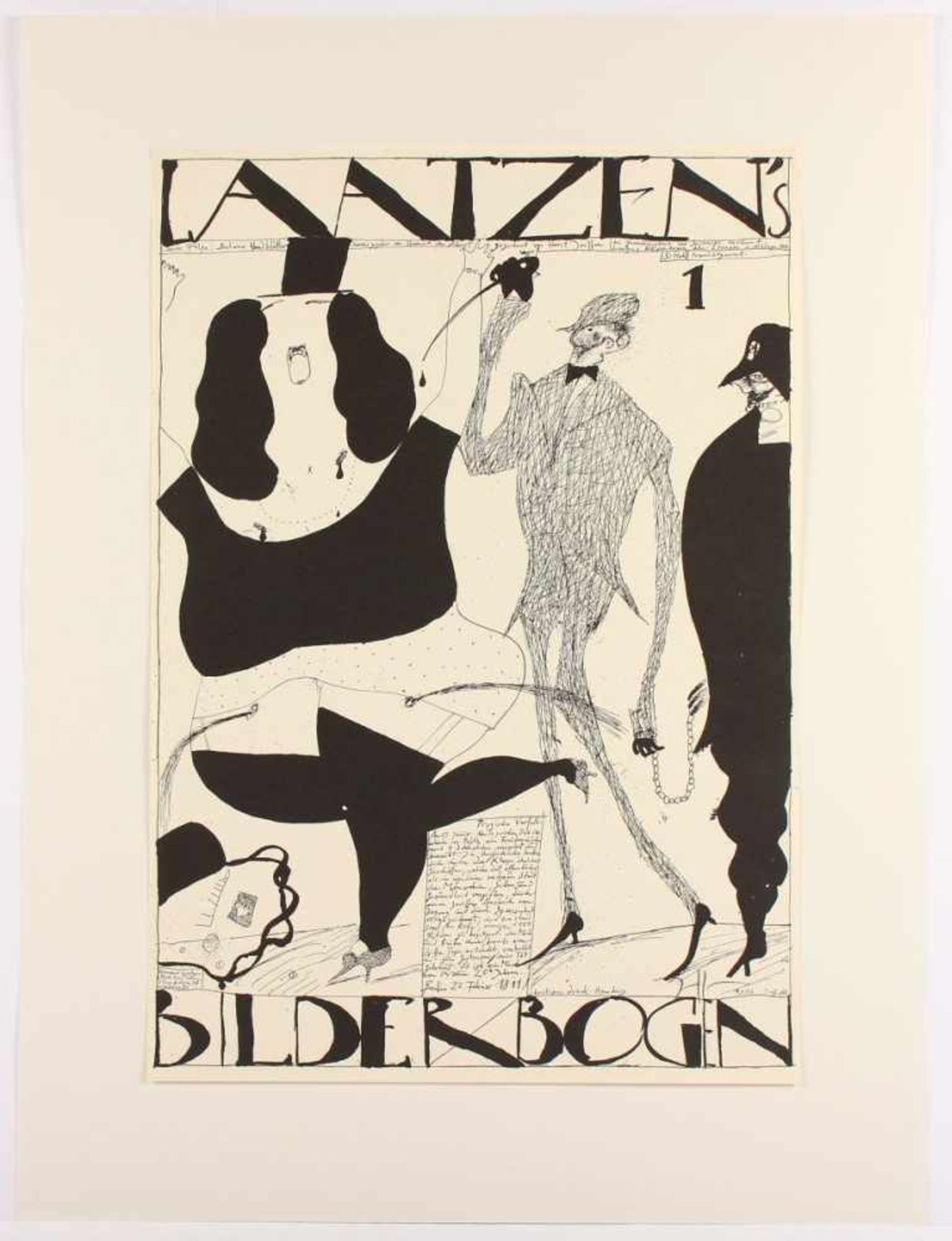 JANSSEN, Horst, "Bilderbogen", Farblithografie, 61 x 42, handsigniert, 1966, ungerahmt - Bild 2 aus 2