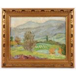 POGEDAIEFF, Georges de (1897-1971), "Französische Landschaft", Öl/Holz, 27 x 35, unten rechts