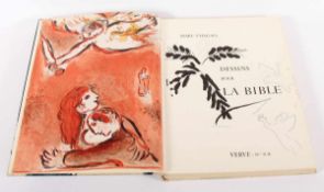 CHAGALL, Bibel Buchband, "Dessins pour la bible", Verve 37-38, 1960, ohne Schuber, mit einiger