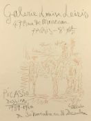 PICASSO, Pablo, Plakat "Picasso Dessins 1959-1960", Galerie Louise Leiris, Paris, 1960,