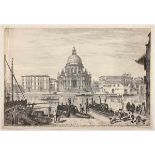 VENEDIG - S.MARIA DELLA SALUTE, gest. von Michele Marieschi, "Templum S. Mariae Salutis",