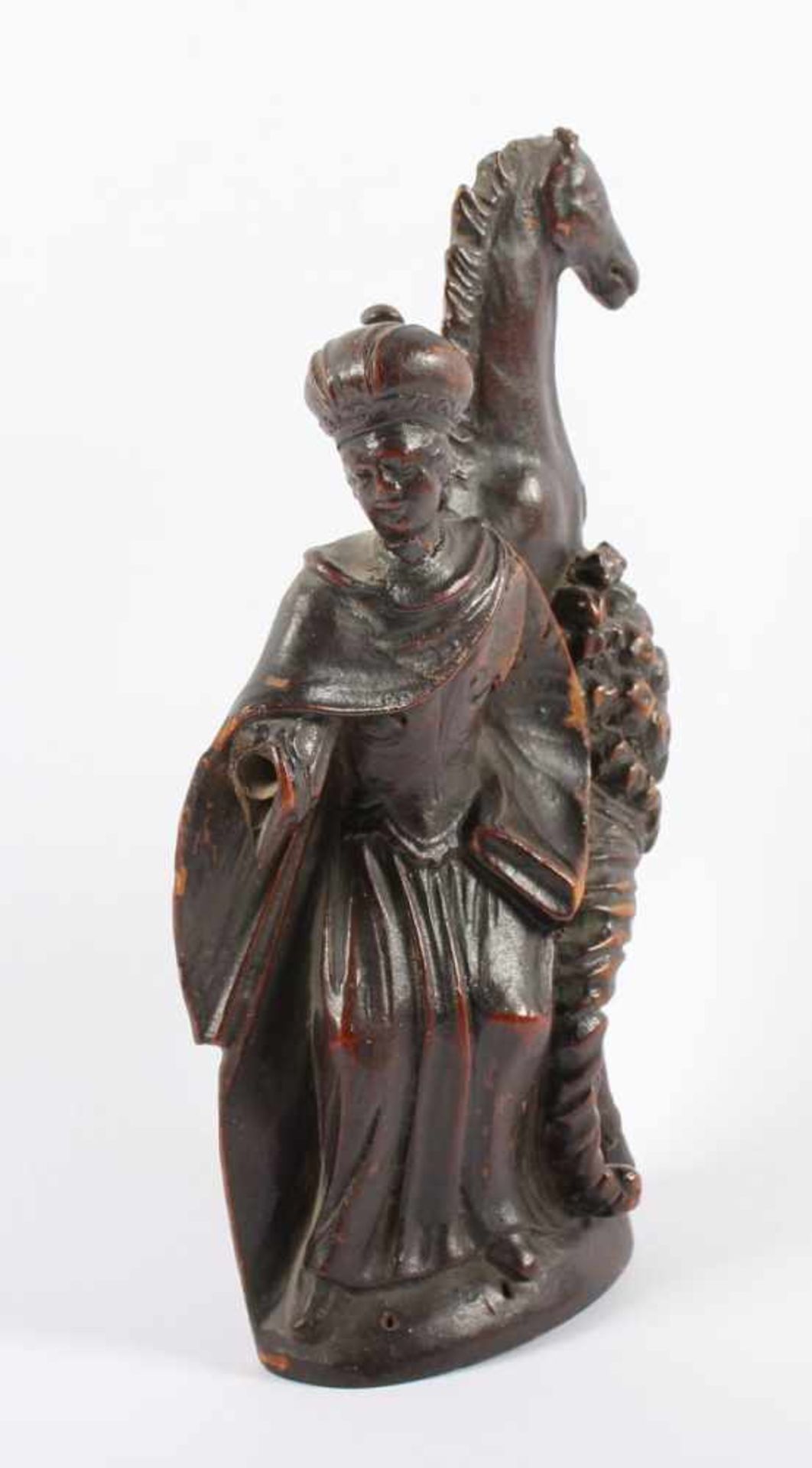 DEUTSCHER BILDSCHNITZER, 1.H.19.Jh., "Das Rosenwunder der Heiligen Elisabeth", Holz, in Halbrelief - Bild 2 aus 3