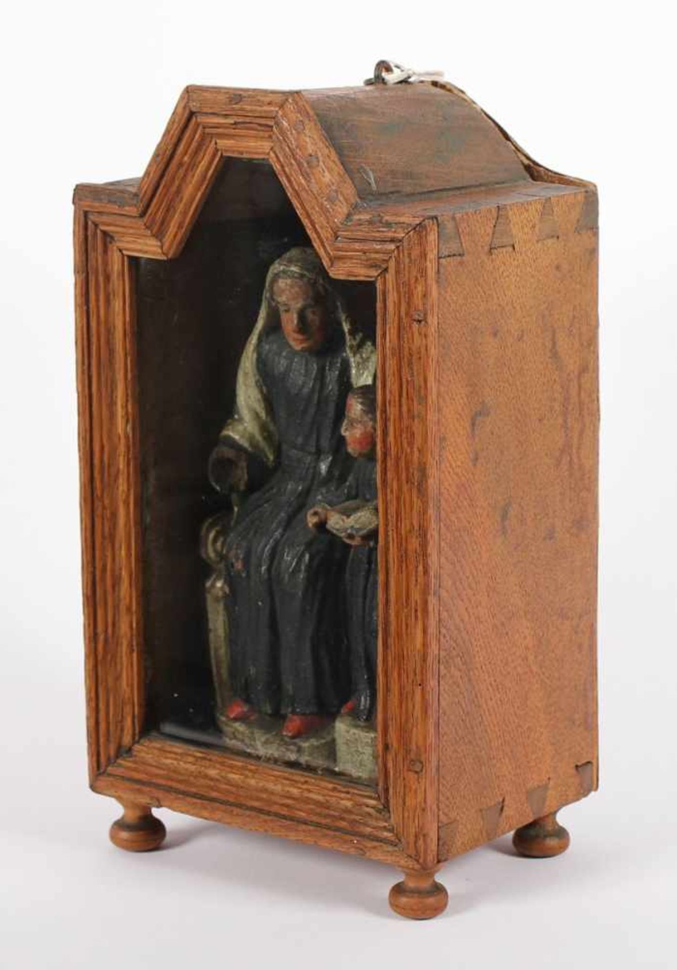 DEUTSCHER BILDFSCHNITZER, (tätig in Arnsberg um 1790-1800), "Anna mit Maria", Holz, in kleinem - Image 2 of 7