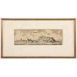 SIEGBURG, Panoramaansicht, Kupferstich, 11 x 32,5, M.MERIAN, um 1640, R.