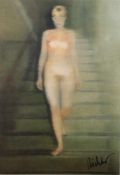 RICHTER, Gerhard, "Ema - Akt auf einer Treppe", Farbmultiple (Kunstpostkarte), 14 x 10, vgl. WV