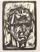 DIX, Otto, "Selbstportrait", Original-Holzschnitt, 21 x 14,5, 1960, ungerahmt