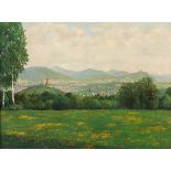 PÜTZHOFEN-HAMBÜCHEN, Paul (1879-1939), "Blick auf Bad Godesberg", Öl/Lwd., 61 x 81, unten links