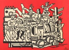 LEGER, Fernand, "La grande parade", Farblithografie, 42 x 56, Galerie Maeght, Mourlot, Paris,