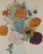 PEIFFER-WATENPHUL, Max (1896-1976), "Mohnblumenstrauß in einer Vase", Aquarell/Papier, um 1945, 53 x