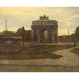 MEYER-WIEGAND, Rolf Dieter (1929-2006), "Der Arc de Triomphe du Carrusel in Paris", Öl/Lwd., 46,5