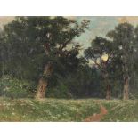 HOFFMANN-FALLERSLEBEN, Franz (1855-1927), "Waldlandschaft", Öl/Lwd., 50 x 65, rest., unten links