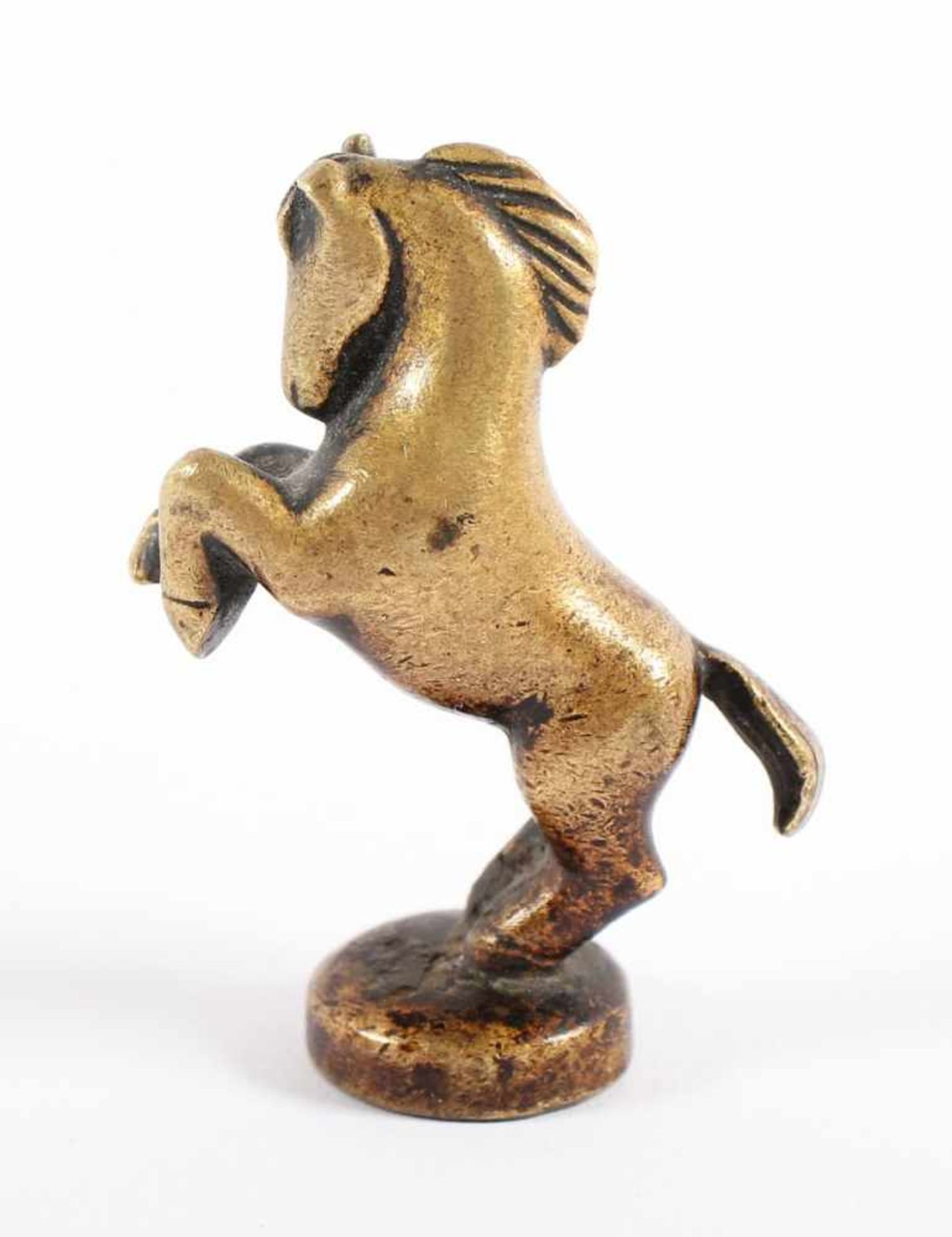 KLEINES PFERD, Bronze, H 6, gestempelt "Made in Vienna, Austria", HAGENAUER, 20.Jh. - Image 2 of 3