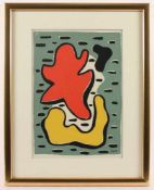 LEGER, Fernand, "Composition (figures rouge et jaune)", Farbserigrafie, 32 x 22, 1950, WV Saphire