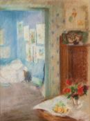 VAHRENHORST, Paul (1880-1951), "Interieur", Pastell/Papier, 47,5 x 36 (Passepartoutausschnitt),