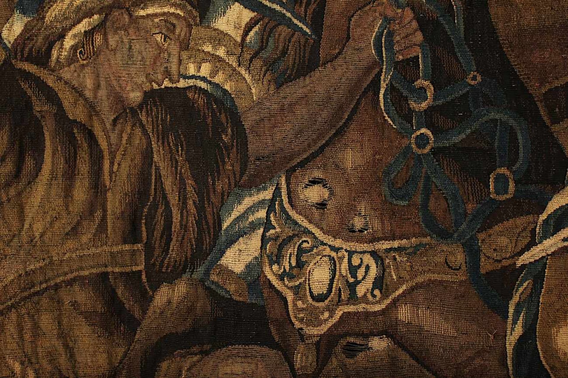 GOBELIN "DIE SCHLACHT VON ARBELA (GAUGAMELA)", zwischen Alexander dem Großen und Darius III., - Image 3 of 4
