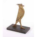 WUNDERLICH, Paul, "Horus-Falke", Bronze, H 12,5, seitlich signiert bez 10.