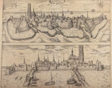 HARDERWIYK, Kupferstich, 37 x 44,5, Simon van den Neuwel gen. Novellanus "Herderwyck", 1599,