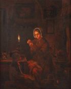 VAN SCHENDEL, Petrus (1806-1870), Umkreis/Nachfolge, "Abendliches Beisammensein im Kerzenschein",