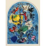 CHAGALL, Marc, "Jerusalemer Fenster", Original-Farblithografie, 30 x 22, Mourlot, Paris, 1962,