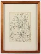 BECKMANN, Max, "Erzbischof", "aus Faust II", Holzstich, 25 x 18,5, erschienen in: Der goldene