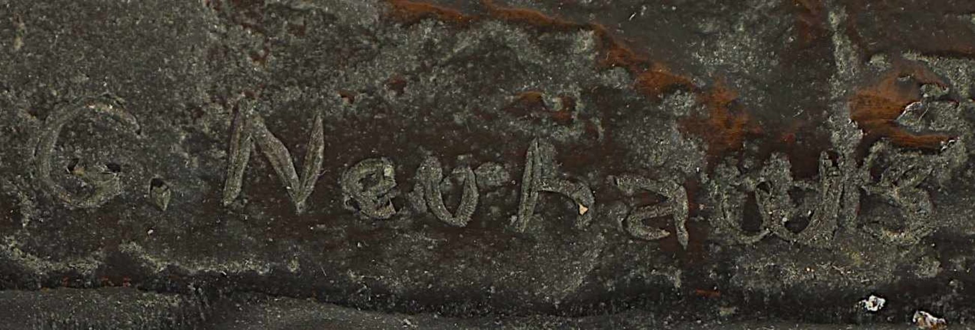 NEUHAUS, Giselher, "Frauenakt", Bronze, H 81, auf dem Sockel signiert - Bild 4 aus 4