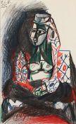 PICASSO, Pablo, "Frau in türkischer Tracht", Farblithografie, 41 x 26, Picasso's Sketchbook,