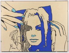 BERGES, Werner, "Frau", Farbserigrafie, 60 x 80, nummeriert 150/150, handsigniert und datiert '68,