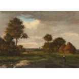 CATOIRE, Gustave Albert (1845-1880), "Französische Landschaft", Öl/Lwd., 36 x 49,5, doubliert, unten