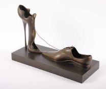 WUNDERLICH, Paul, "A deux" (Zwei Schuhe), Bronze, H 29, L 44, nummeriert 479/499, signiert,