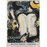 CHAGALL, Marc, Plakat, "Chagall et la Bible", Farblithografie, 75 x 53, Mourlot, 1962, ungerahmt