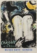 CHAGALL, Marc, Plakat, "Chagall et la Bible", Farblithografie, 75 x 53, Mourlot, 1962, ungerahmt