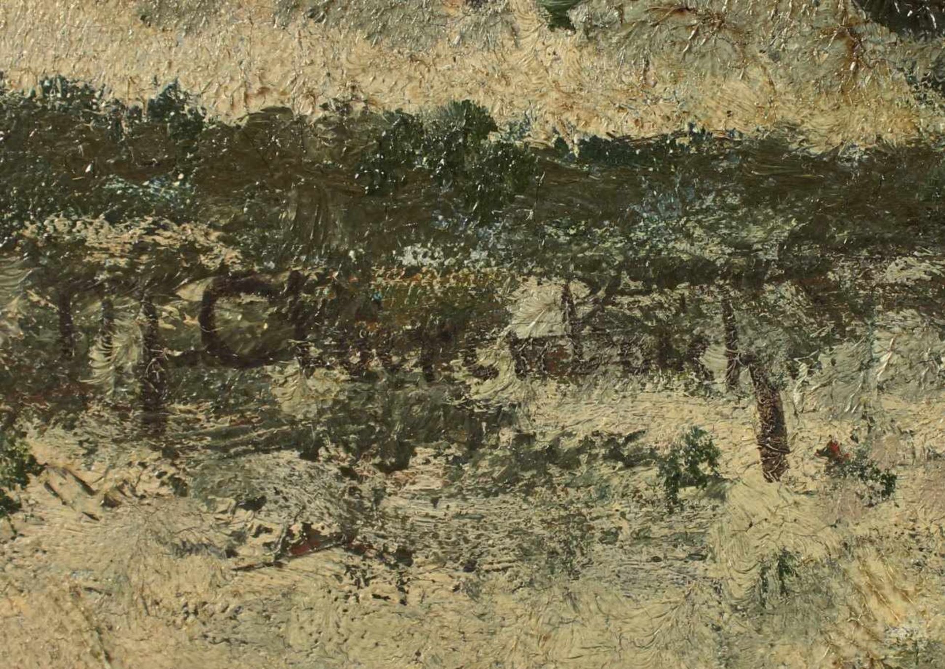 CLARENBACH, Max (1880-1952), "Landschaft mit Steinbruch", Öl/Lwd., 60 x 80, unten links signiert, - Bild 3 aus 5