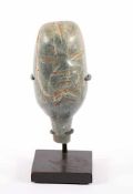 PRÄKOLUMBISCHE KULTFIGUR, Jade, skulptiert, H 6,7, ca. 9.-6.Jh.v.Chr., Provenienz: Auktion