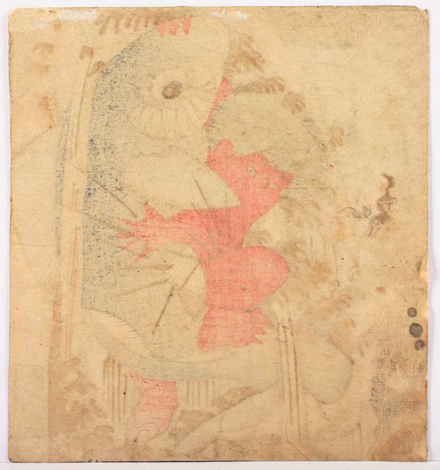 FARBHOLZSCHNITT, Totoya HOKKEI (1780-1850), Surimono, "Kintaro ringt mit einem Riesenkarpfen", 20, - Image 2 of 2