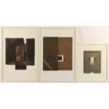 BESSEL, Herbert, (2x) Johannes Schreiter (1x), Original-Farbradierungen, bis 50 x 44, jeweils