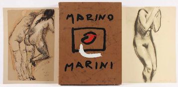 MARINI, Marino, Mappe Werkausgabe, nummeriert 797/2000, mit ca. 50 Serigrafien, in Kassette