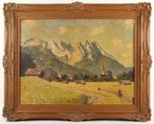 NIEMANN, Gottfried (1882-1950), "Sommertag im Loisachtal", Öl/Lwd., 75 x 100, besch., unten rechts