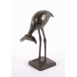 FLAMINGO, Kleinbronze, H 16, DEUTSCH, M.20.Jh.