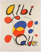 CALDER, Alexander, "Albi", Original-Farblithografie, ca. 80 x 58, Galerie Maeght, Mourlot, Paris,