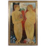 GHELFI, Augusto, "Adam und Eva", Öl/Lwd., 80 x 50, unten rechts signiert, R.