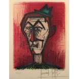 BUFFET, Bernard, "Clown", Original-Farblithografie, 35 x 27, nummeriert 46/125, handsigniert, R.