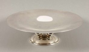 ART DECO-AUFSATZSCHALE, Metall, versilbert, Dm 35, Luc LANELL, CHRISTOFLE, um 1930- - -22.00 %