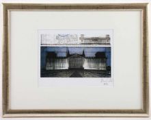 CHRISTO, "Wrapped Reichstag", Farbmultiple, 1992, 15 x 20, signiert und datiert, R.- - -22.00 %